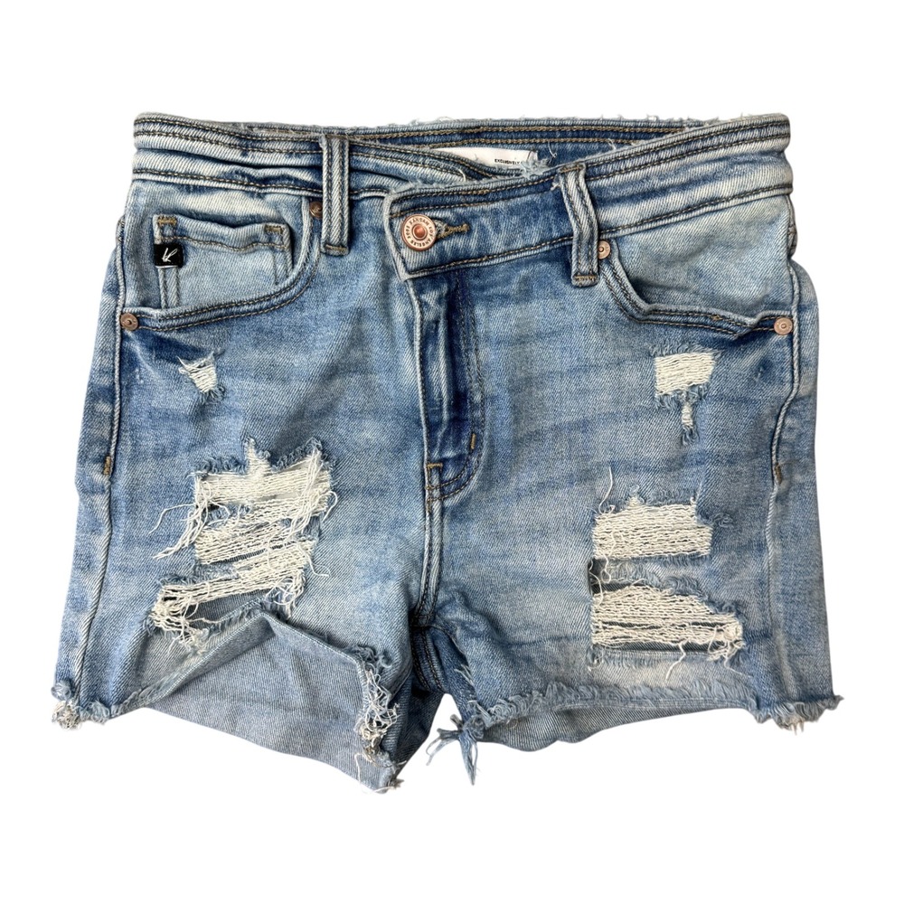 Kancan Women's 25 Distressed‎ Cut-Off Jean Shorts